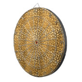 Schillerndes Gold verlässt Imitat-Folien-Muster Dartscheibe (Vorderseite rechts)