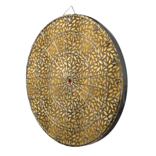 Schillerndes Gold verlässt Imitat-Folien-Muster Dartscheibe (Vorderseite rechts)