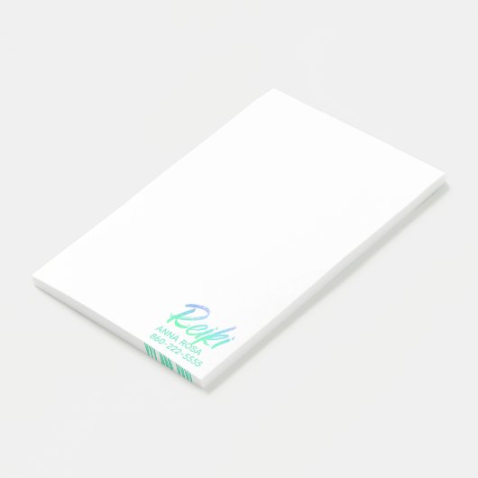 *~* schillerndes grün-blaues u. Türkis Reiki Post-it Klebezettel (angewinkelt)