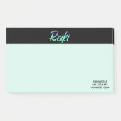 *~* schillerndes Reiki grün-blau u. Türkis Post-it Klebezettel (Vorderseite)