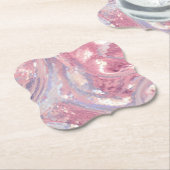 Schillerndes Rosa und Lila  Untersetzer (angewinkelt)