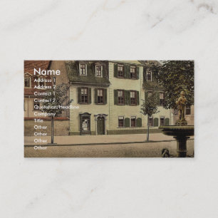 Schillers Haus, Weimar, Thüringen, Deutschland Visitenkarte