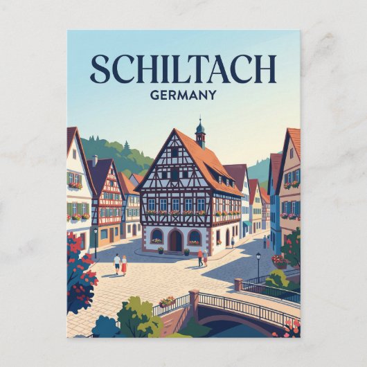 Schiltach Deutschland Postkarte (Vorderseite)