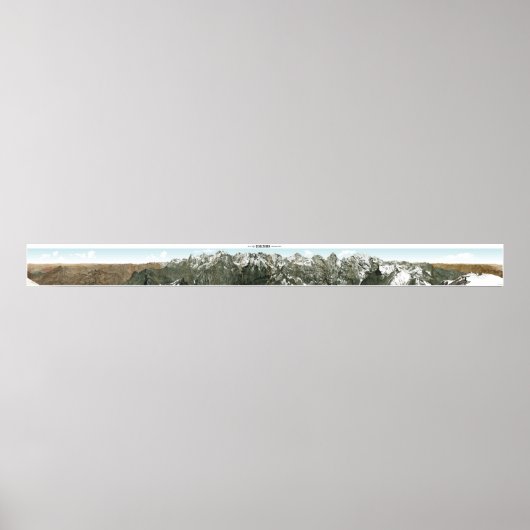 SCHILTHORN Schweizer Alpen Panorama 360° Plakat (Vorne)