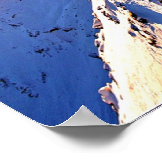 Schilthorn Summit (mit Aufschrift) Poster (Ecke)