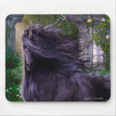 Schimäre das schwarze Einhorn Mousepad (Vorne)