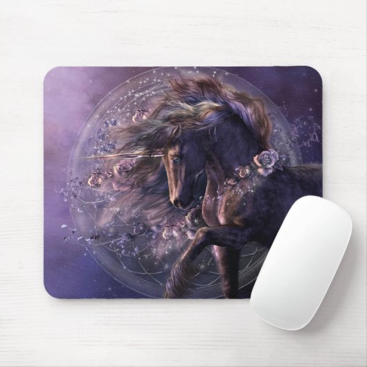 Schimären-schwarze Rose Mousepad (Mit Mouse)