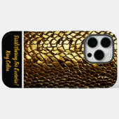 Schimmende Schlangenhautmuster Case-Mate iPhone Hülle (Rückseite (Horizontal))