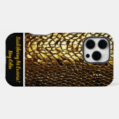 Schimmende Schlangenhautmuster iPhone Hülle (Rückseite (Horizontal))
