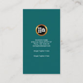 Schimmer-blaue Finanzierung nummeriert Buchhaltung Visitenkarte (Rückseite)