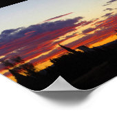 Schimmer der Dämmerungslandschaft Poster (Ecke)