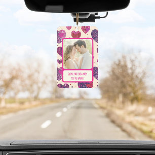 Schimmer Lila Herz, wenn du wütend bist Autolufterfrischer