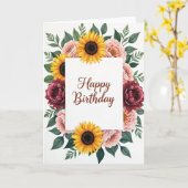 Schimmer-Script-Geburtstagskarte Karte (Gelbe Blume)