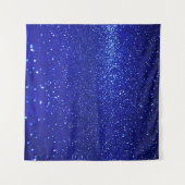 Schimmerblauer Glitzer Leinwand Wandteppich (Vorderseite (Horizontal))