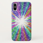 Schimmerende Regenbogenleuchten "Apple iPhone X". Case-Mate iPhone Hülle (Rückseite)