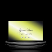 Schimmergelbes Silber fesselnde Diamanten Elegant Visitenkarte