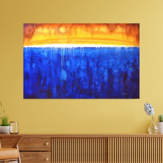 SCHIMMERING LUMINESCENCE, Art Therapy Giclee Leinwanddruck (Insitu (Wohnzimmer))