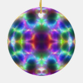 Schimmerkunst Weihnachtsdekoration Keramik Ornament (Hinten)