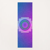 SchimmerLila und rosa Yantra Yogamatte (Vorderseite)