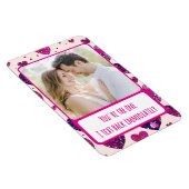 Schimmern Sie die Lila Herztxt sofort flexibel zur Magnet (Rechte Seite)