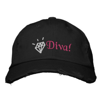 schimmernde, bestickte Diamantdiva Baseballkappe