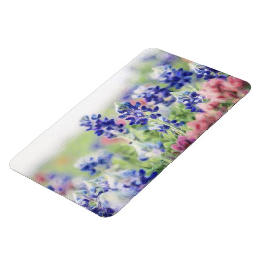 Schimmernde Bluebonnets Magnet (Linke Seite)