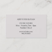 schimmernde Blume Visitenkarte (Rückseite)