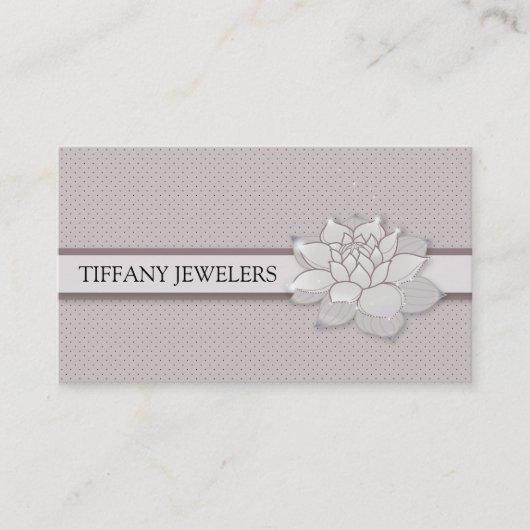 schimmernde Blume Visitenkarte (Vorderseite)