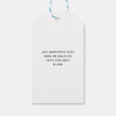 Schimmernde Circle Lights Neujahr Geschenkanhänger (Rückseite)