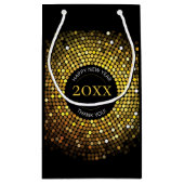 Schimmernde Circle Lights Neujahr Kleine Geschenktüte (Rückseite)