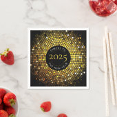 Schimmernde Circle Lights Silvester Serviette (Beispiel)