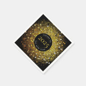 Schimmernde Circle Lights Silvester Serviette (Ecke)