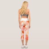 Schimmernde Dreieck-Spektren Capri Leggings (Rückseite)