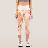 Schimmernde Dreieck-Spektren Capri Leggings (Vorderseite)