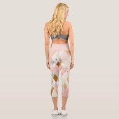 Schimmernde Dreieck-Spektren Capri Leggings (Rückseite)