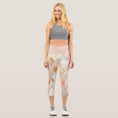 Schimmernde Dreieck-Spektren Capri Leggings (Vorderseite)