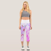 Schimmernde Dreieck-Spektren Capri Leggings (Vorderseite)