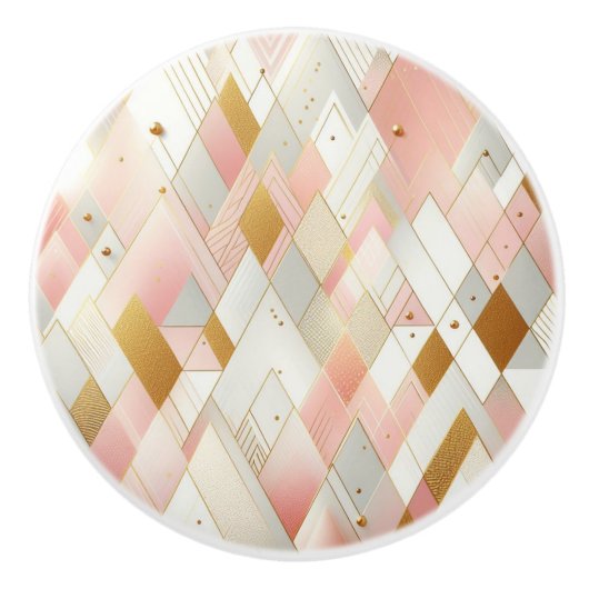 Schimmernde Dreieck-Spektren Keramikknauf (Vorderseite)