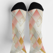 Schimmernde Dreieck-Spektren Socken (Oben)