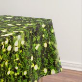 Schimmernde dunkelgrüne GoldGlitzern Tischdecke (Beispiel)