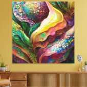 Schimmernde Gold- und Abstrakte Texturen Leinwanddruck (Insitu (Wohnzimmer))