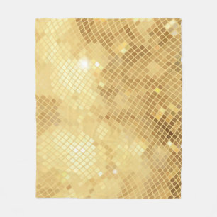 Schimmernde Goldwellen: Mosaiktextur Fleecedecke