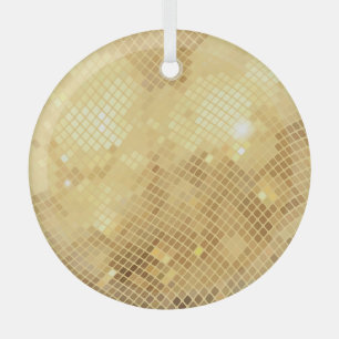 Schimmernde Goldwellen: Mosaiktextur Ornament Aus Glas