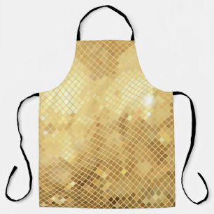 Schimmernde Goldwellen: Mosaiktextur Schürze