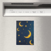 schimmernde Halbmonde und Stern Magnet (In Situ (Geschirrspüler))