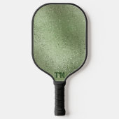 Schimmernde, hellgrüne, irisierende Textur Pickleball Schläger (Vorderseite)