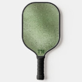 Schimmernde, hellgrüne, irisierende Textur Pickleball Schläger (Rückseite)
