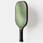 Schimmernde, hellgrüne, irisierende Textur Pickleball Schläger (Links)