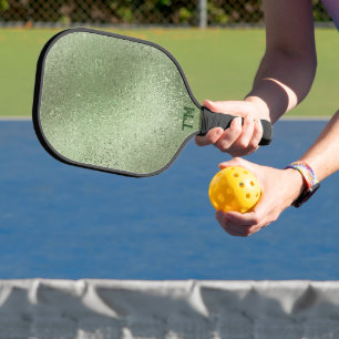 Schimmernde, hellgrüne, irisierende Textur Pickleball Schläger