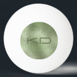 Schimmernde hellgrüne irisierende Textur Tischtennisball<br><div class="desc">Bild einer hellgrünen irisierenden schimmernden Hintergrundstruktur. Optionales Monogramm.</div>